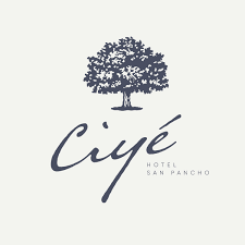 Logo of Ciyé Hotel San Pancho featuring a stylized tree above the name in elegant script.