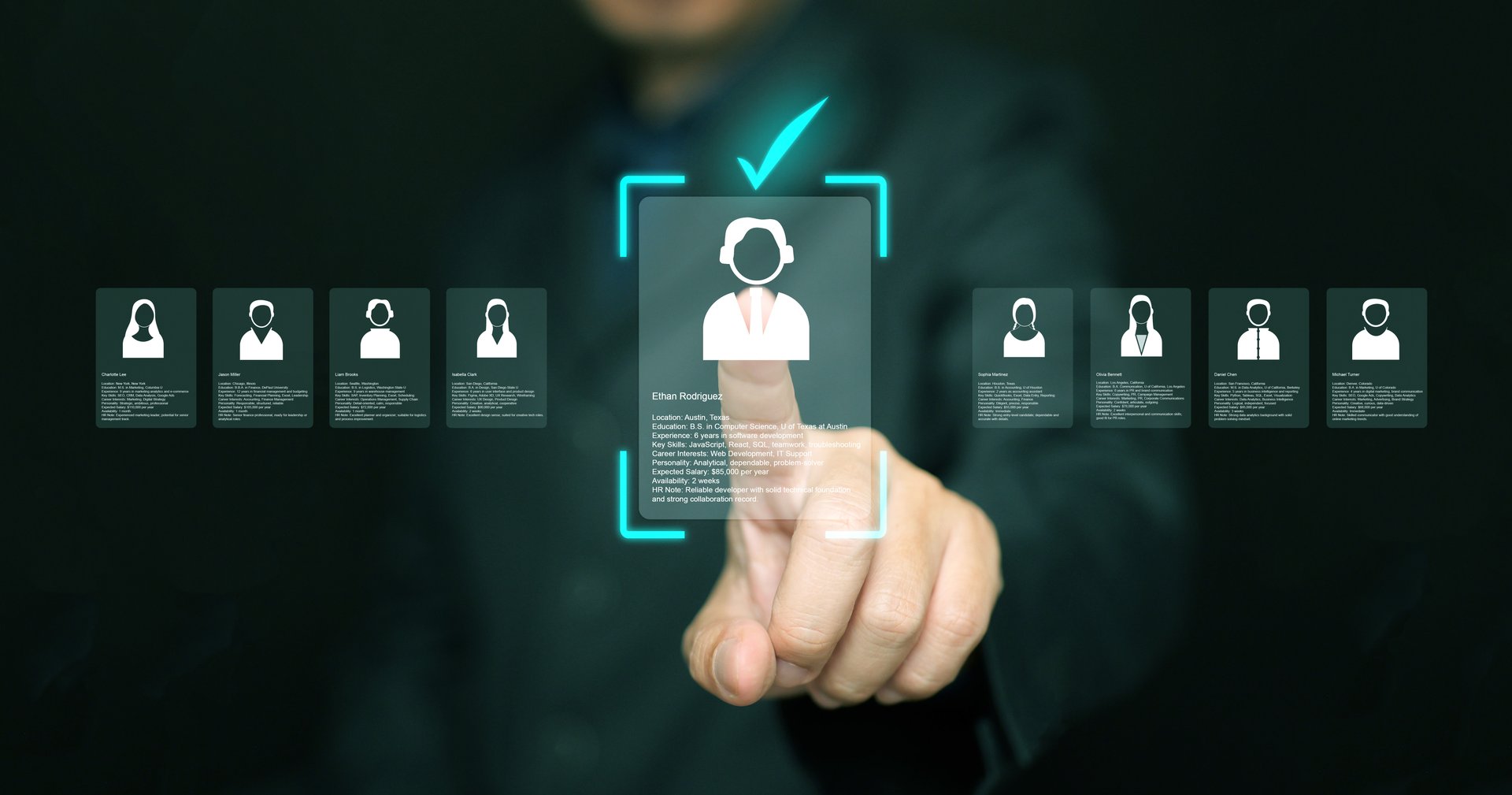 Before-and-after illustration of a social media profile becoming a clean personal brand