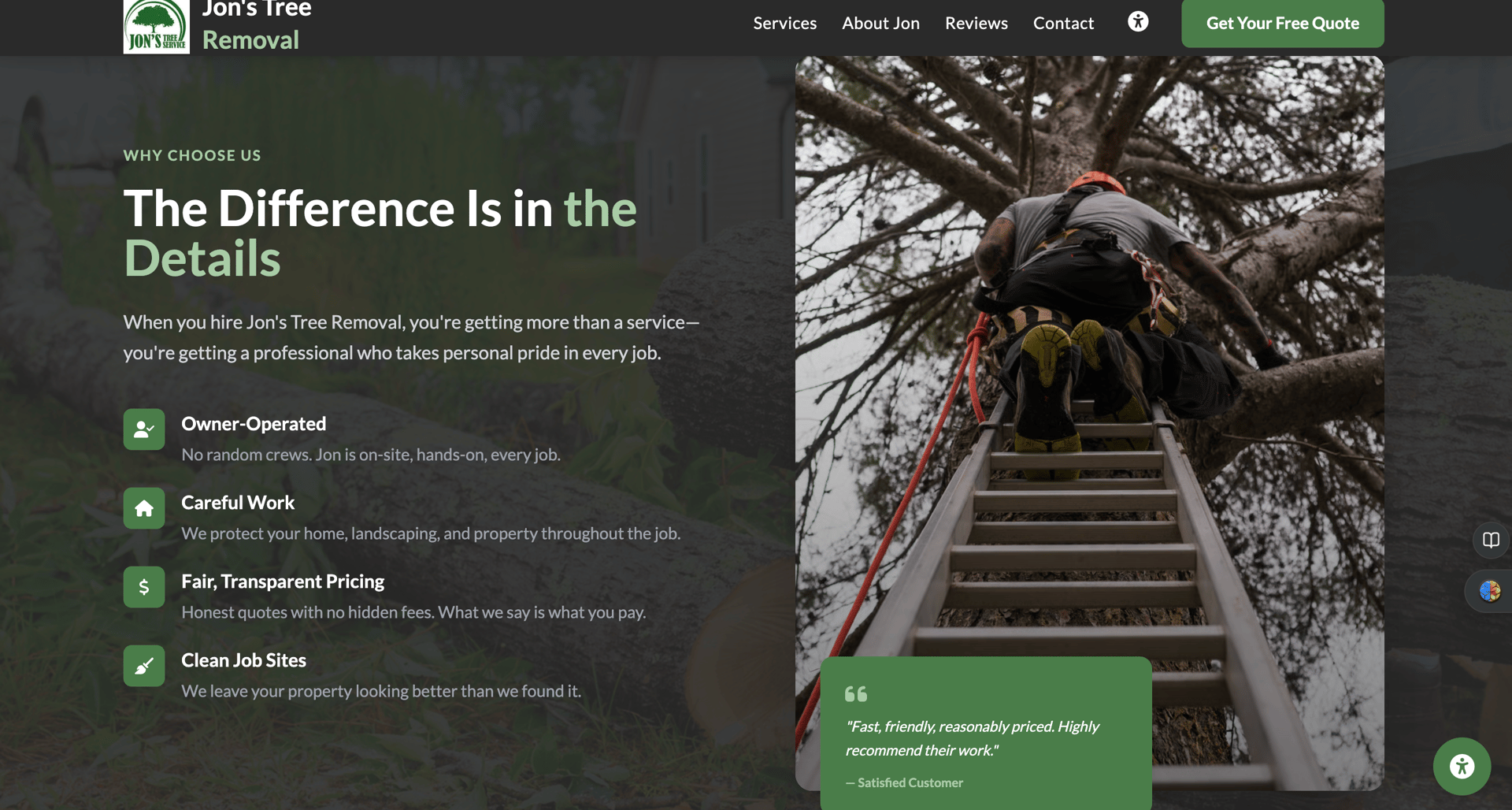 Website homepage design showcase - section 3