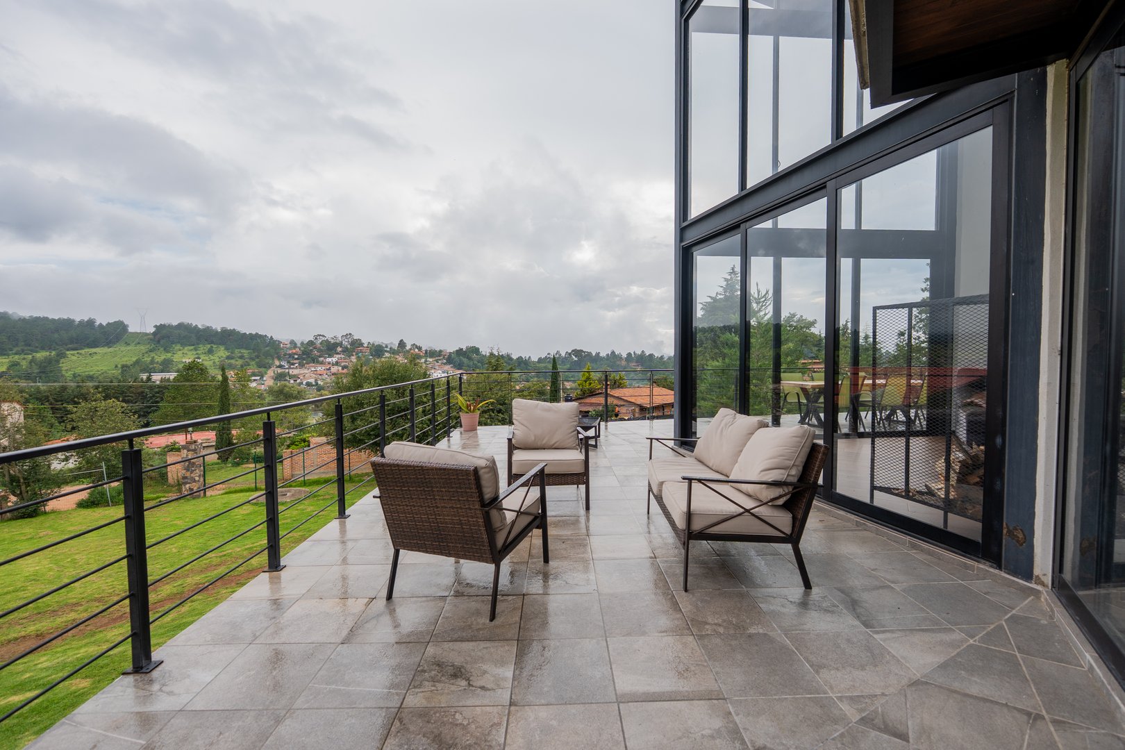 Vista exterior hotel Quinta El Descanso Tapalpa naturaleza Sierra Jalisco turismo rural Ferrería Tula Atemajac Brizuela
