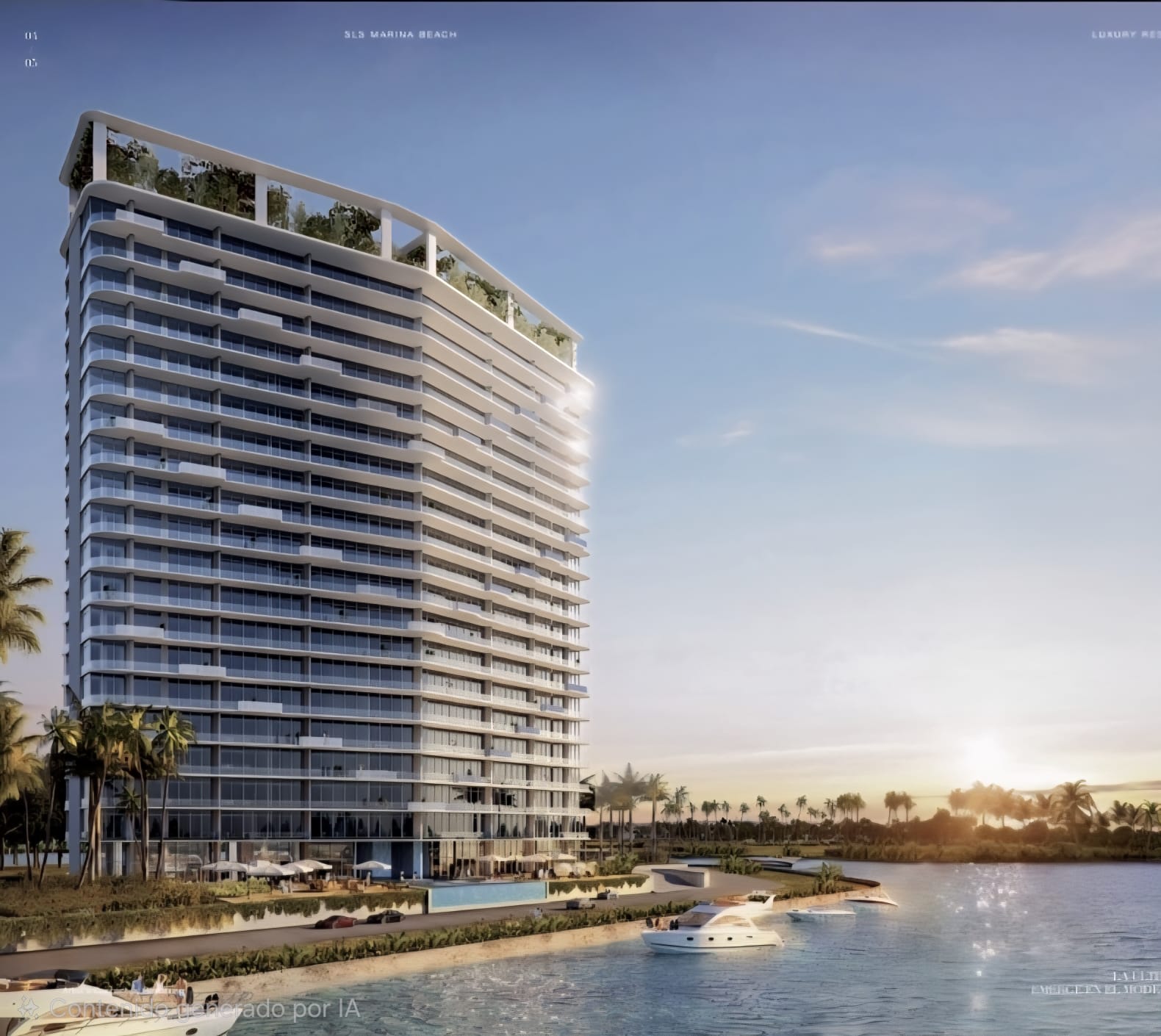 SLS Marina Beach Residence - Torre de lujo frente al mar Caribe