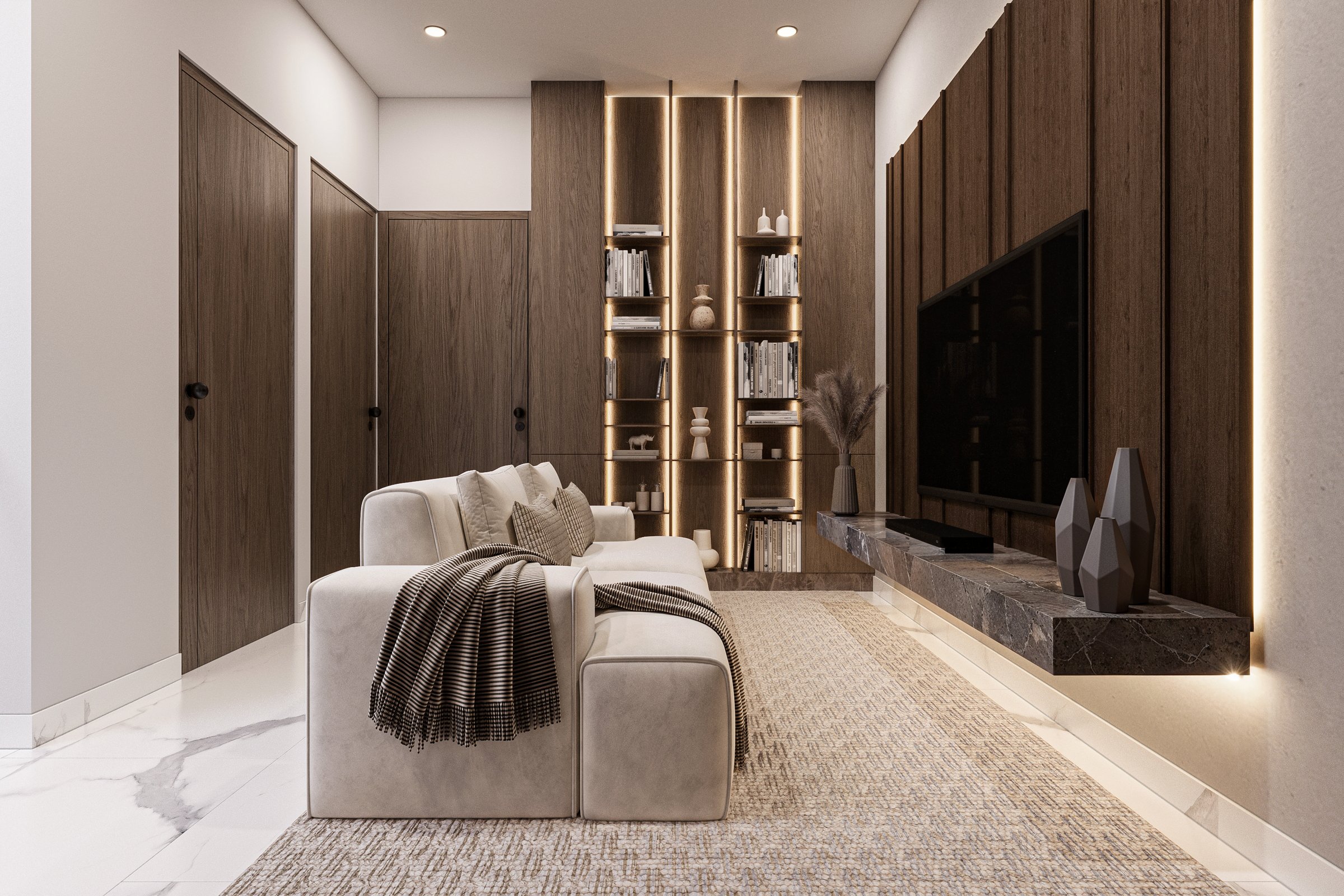 Modern interior design space