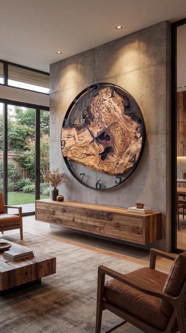 Drewniane zegary ścienne