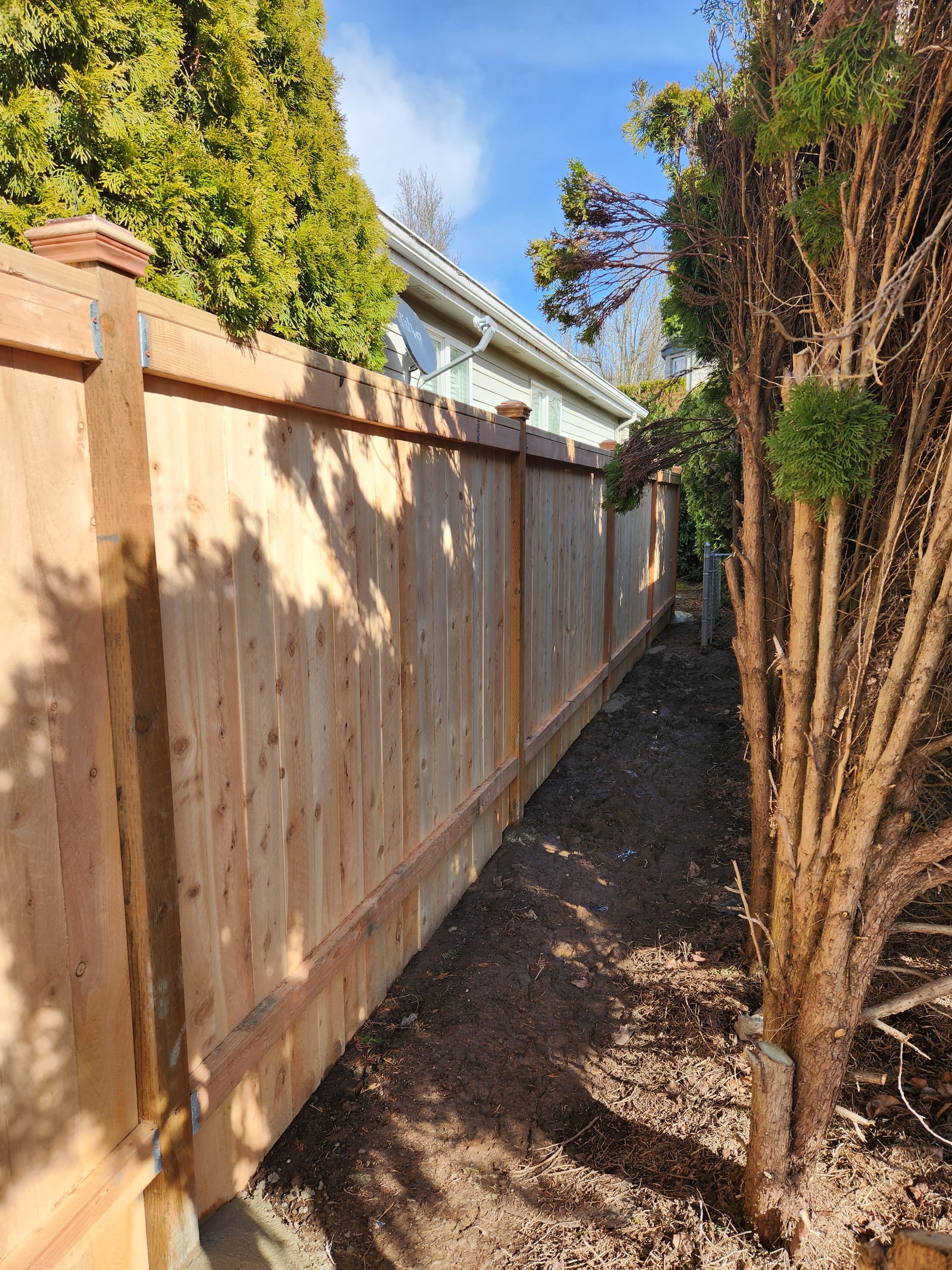 Picture Frame Cedar Fence