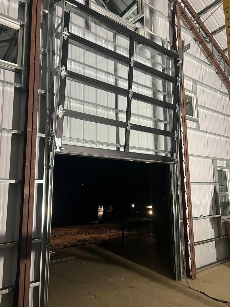 Commercial garage door installation