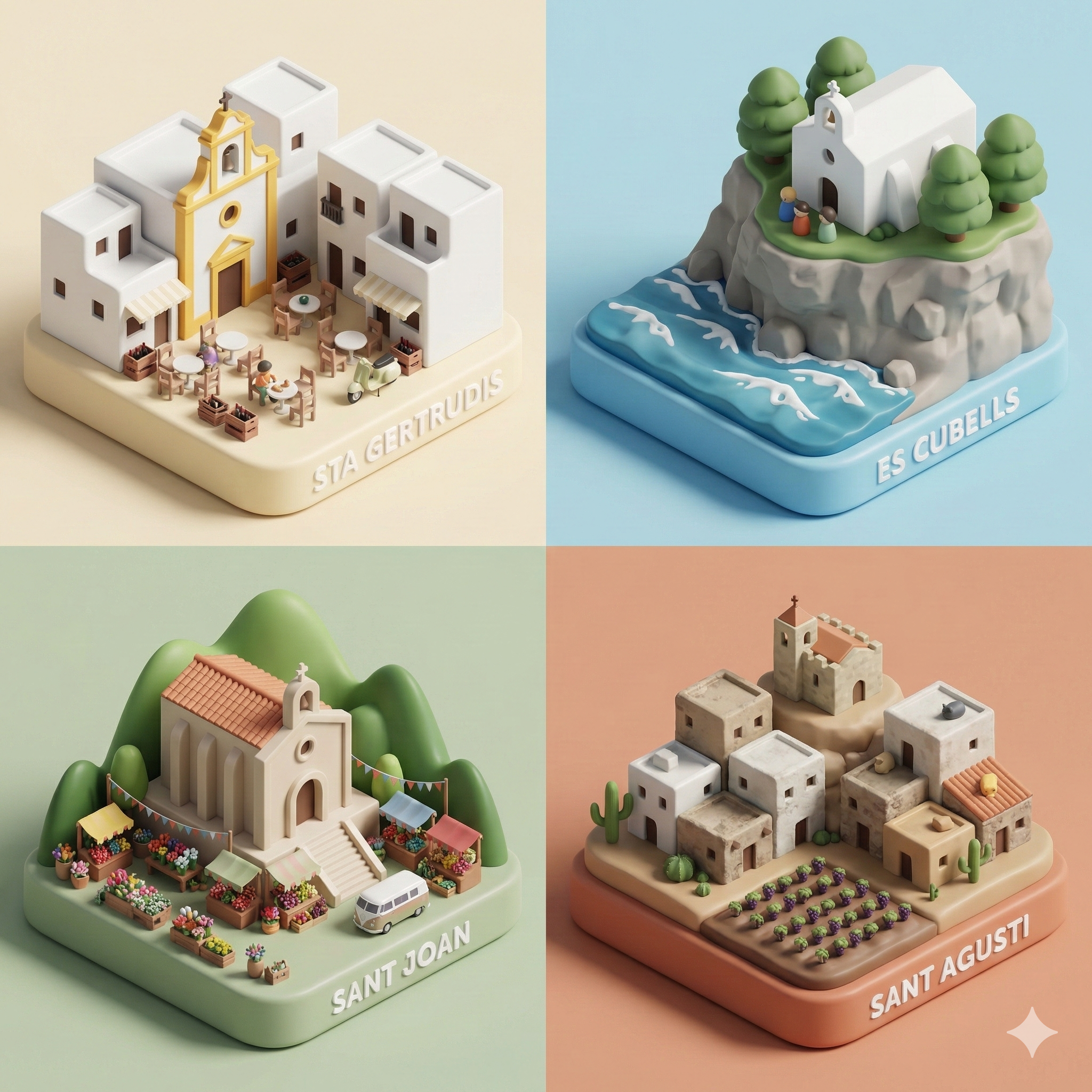 Ibiza Stadt Icons - Sehenswürdigkeiten und Orte