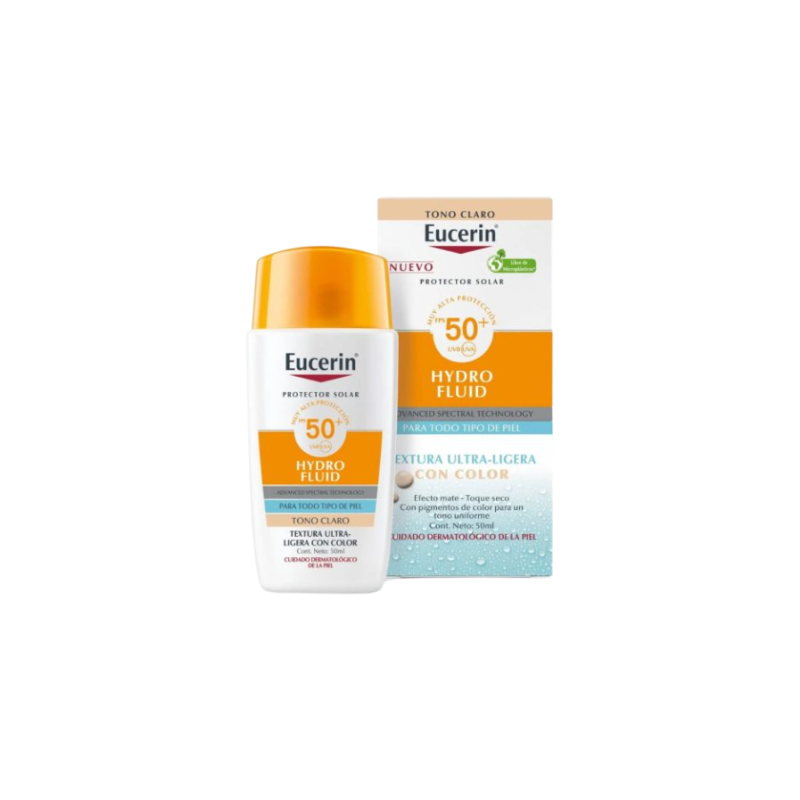 EUCERIN HYDRO FLUID TONO CLARO FACIAL ULTR LIGERO SPF50 50ML