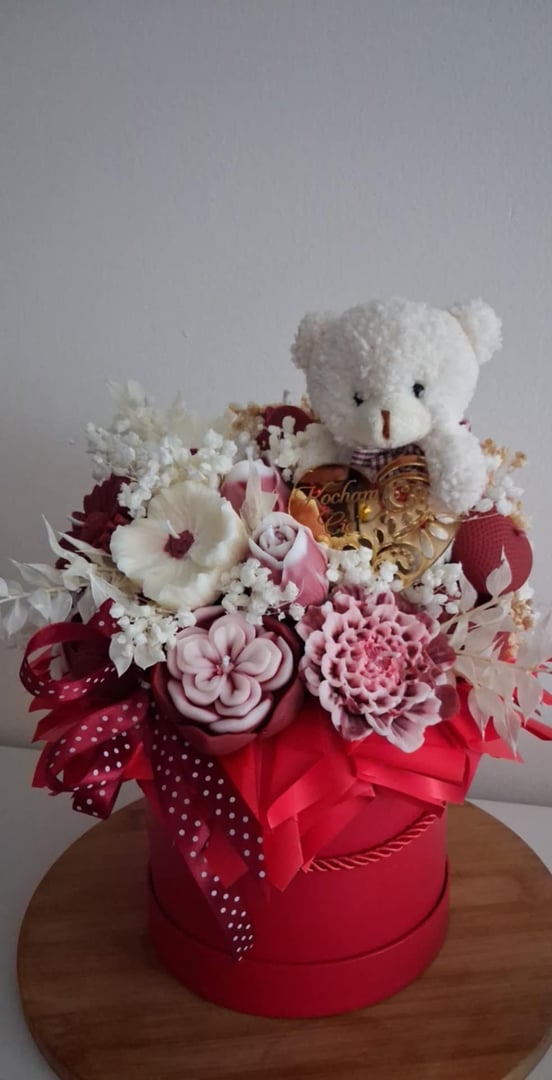 Walentynkowa świeca 6