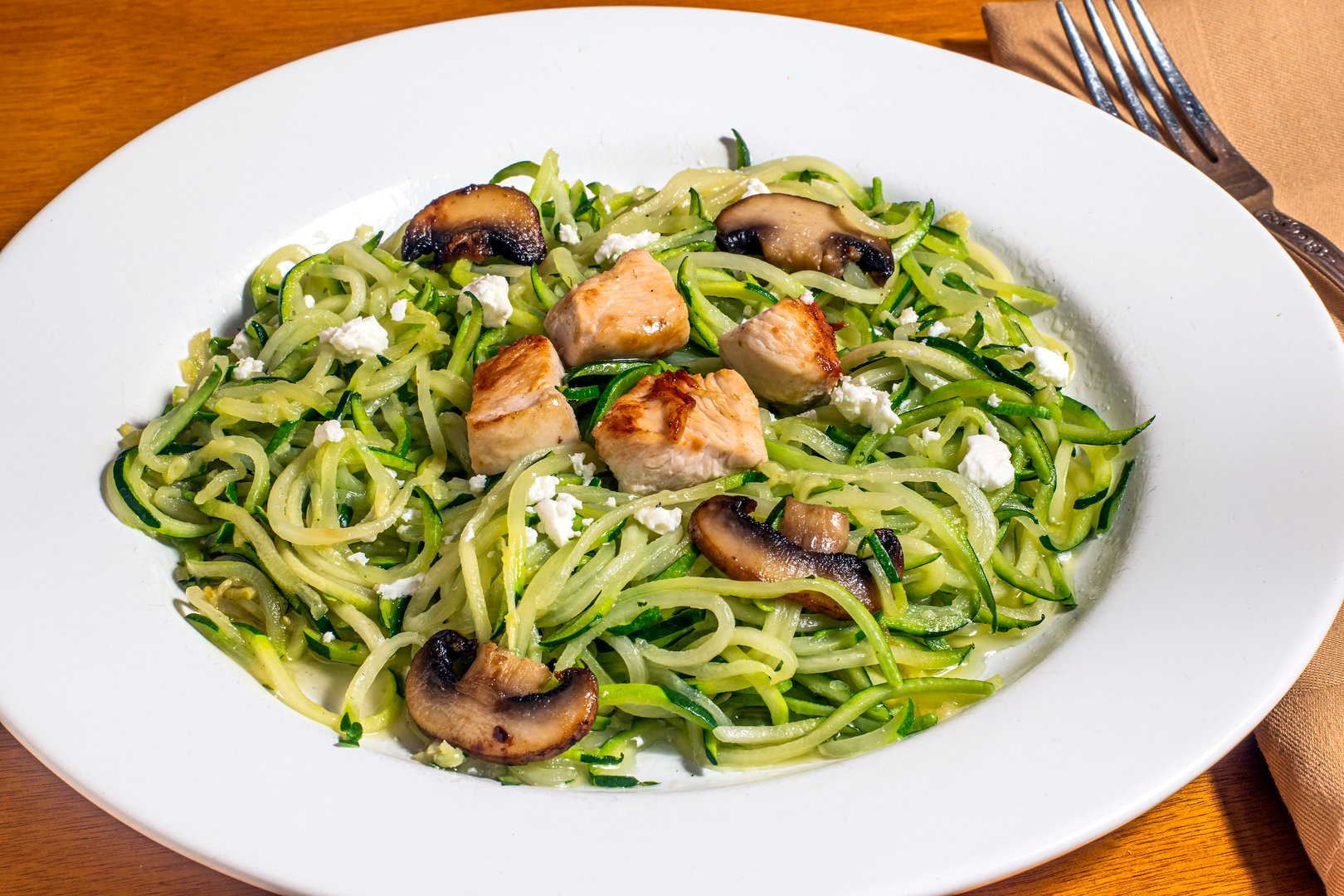 Premium sugar-free pasta alternative from sugarfree.space - Low carb zucchini noodles for peak executive performance