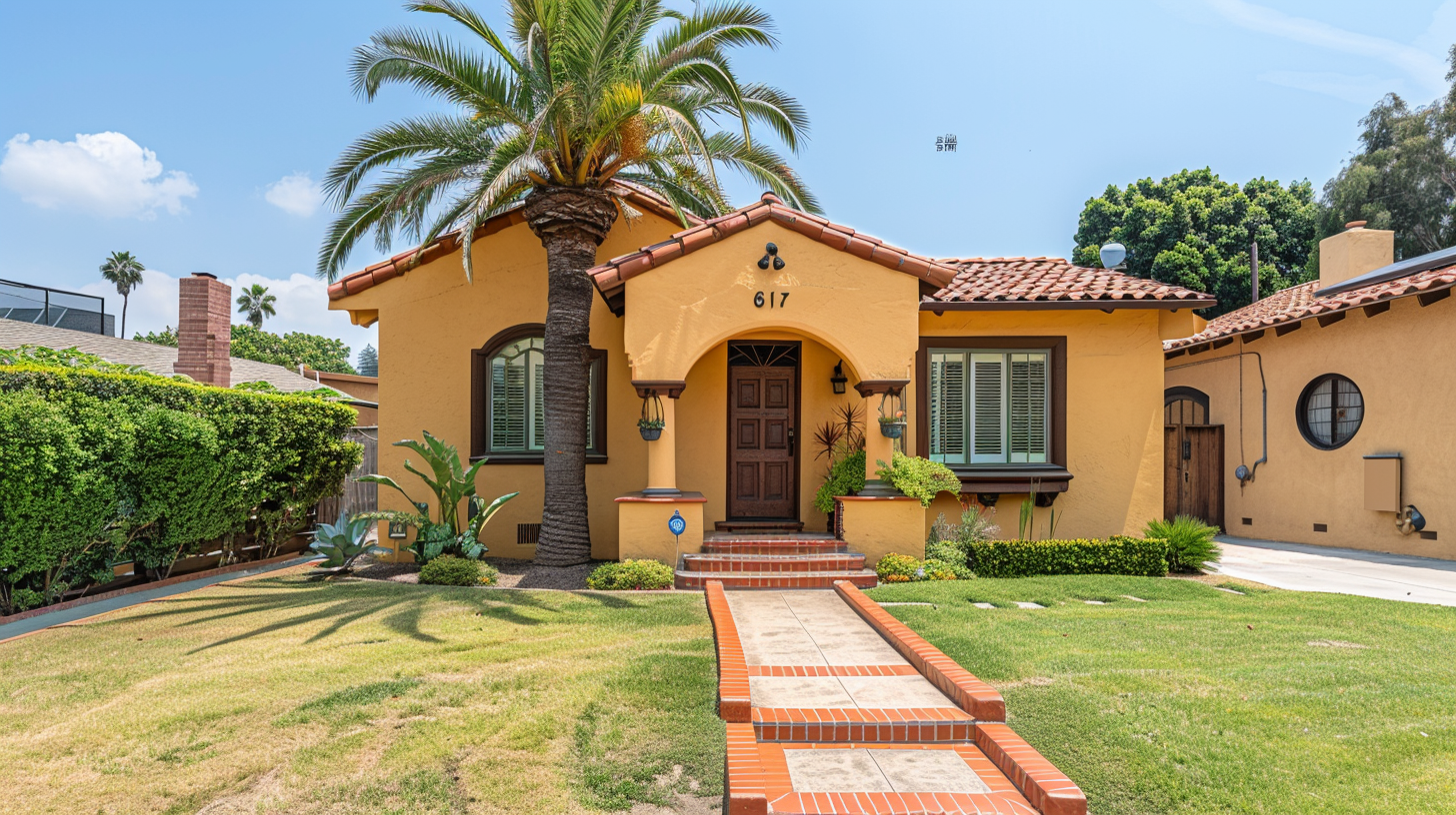 Single California bungalow home in West Los Angeles
