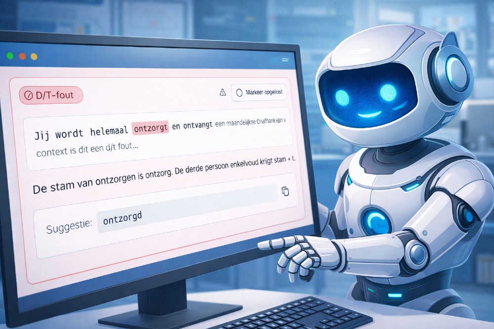 AI controleert je website op taalfouten