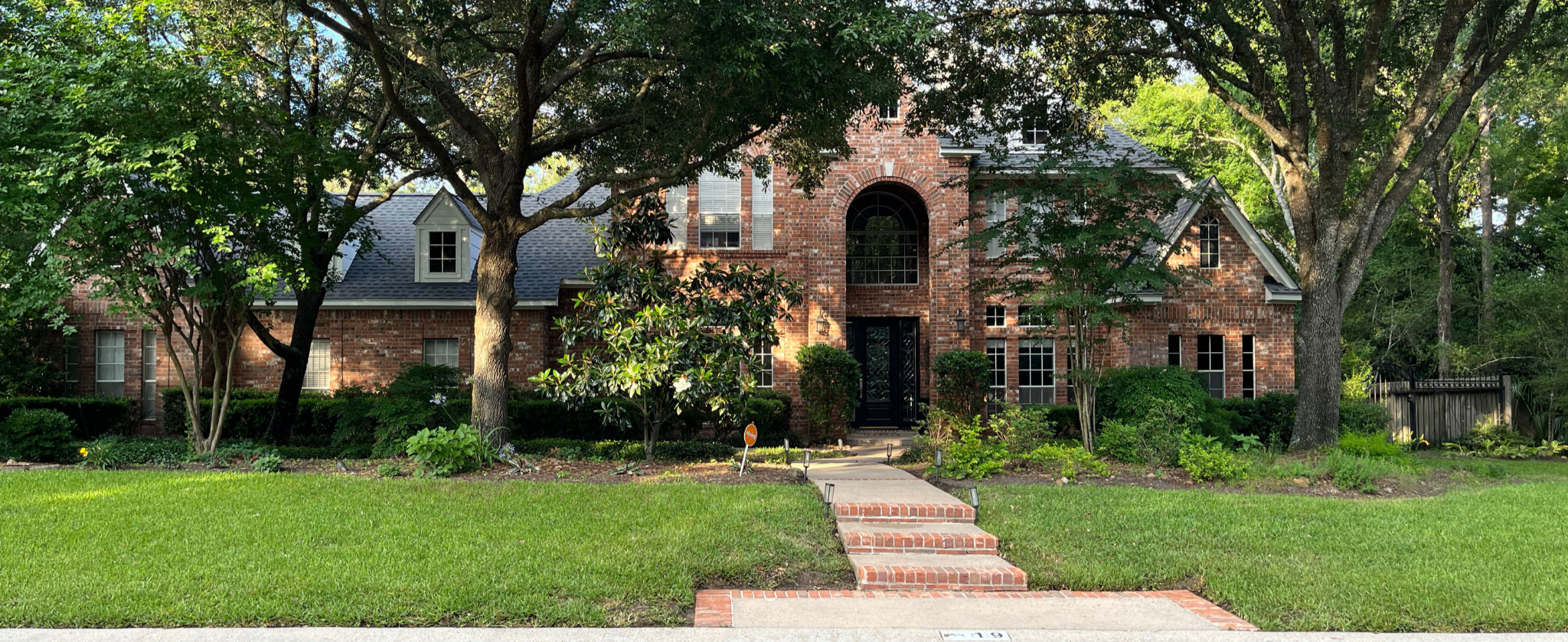 Before and after house washing transformation