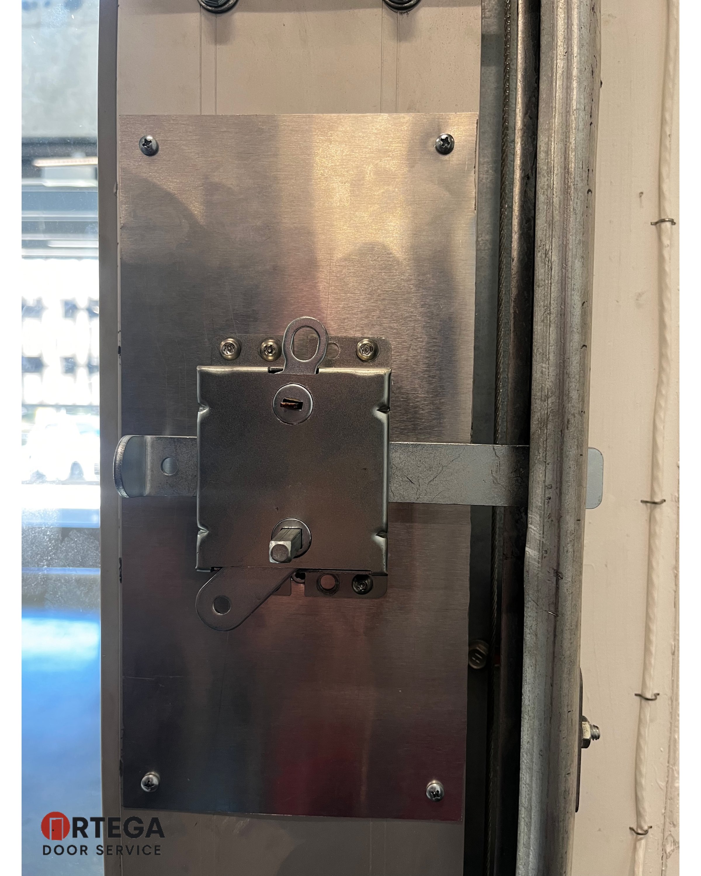 Commercial door installation project