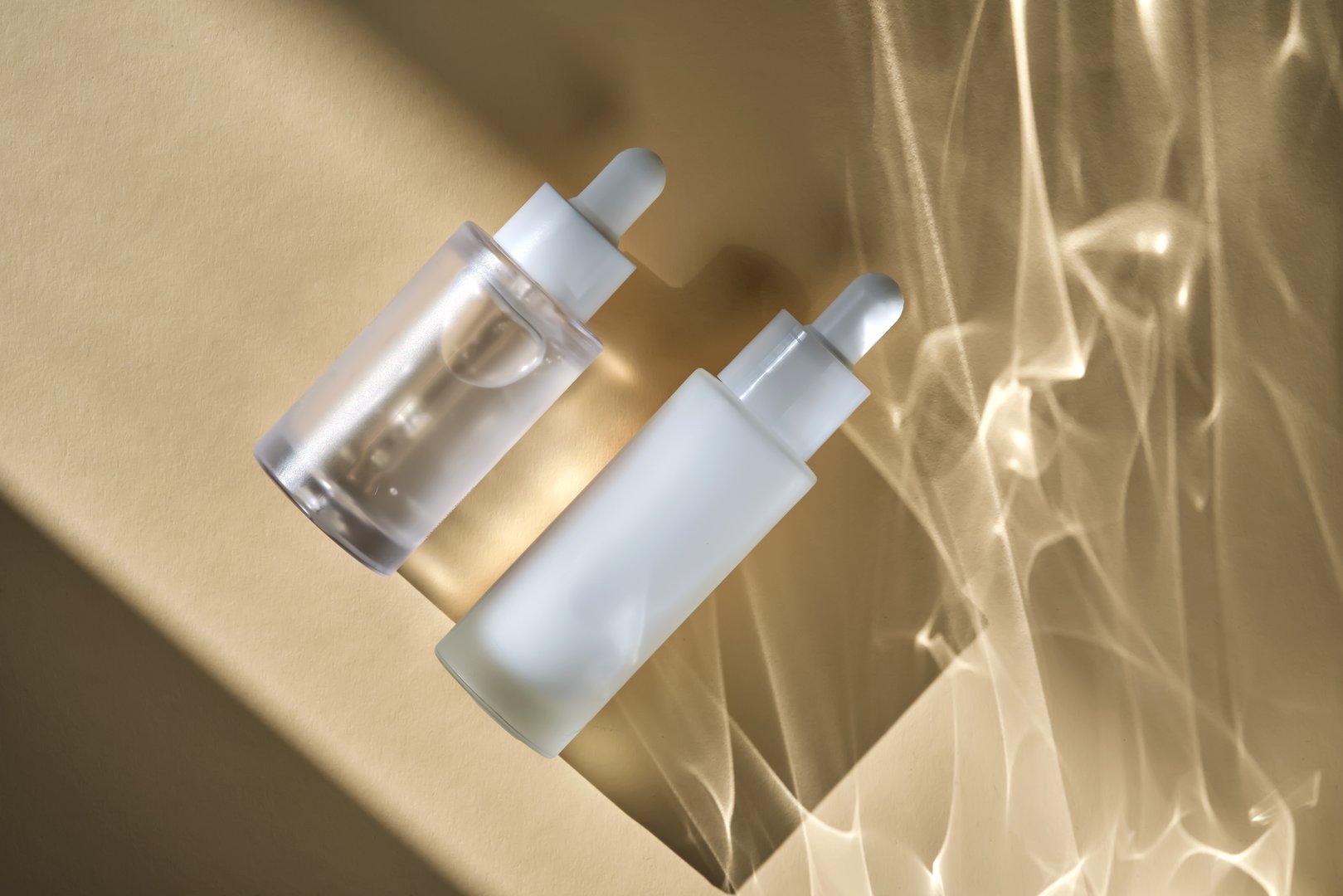 Cosmetic products for skin care in the rays of the sun. High quality photo.