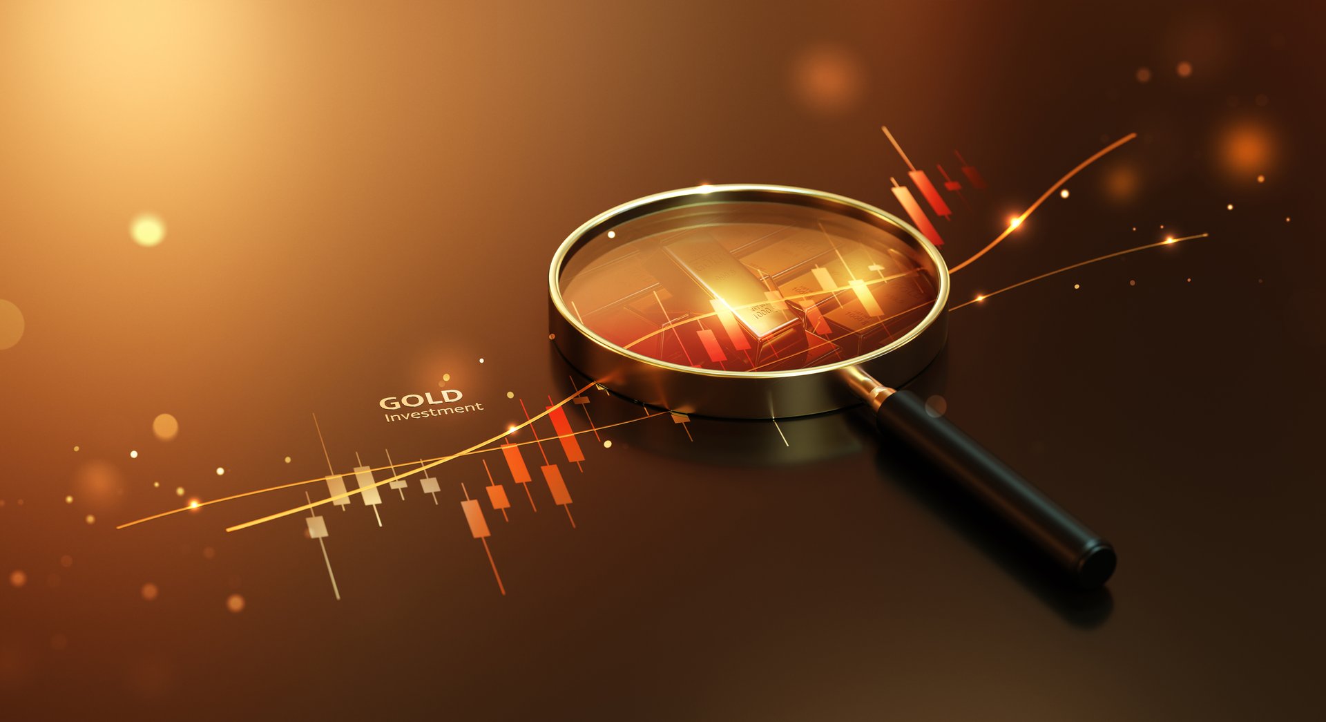 Wealth gold future price finance stock money investment analysis on 3d growth financial background of success chart diagram business market economy profit currency trade exchange candlestick graph.