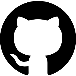 GitHub logo, a silhouette of a cat with a tail in a circle, symbolizing the GitHub platform for software development.