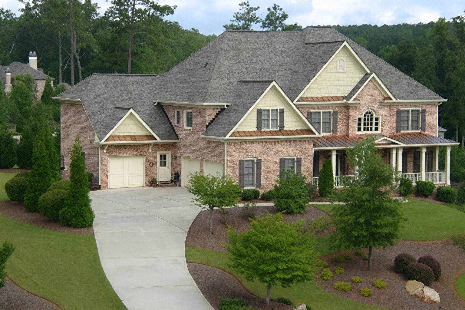 Storm damaged roof repair project