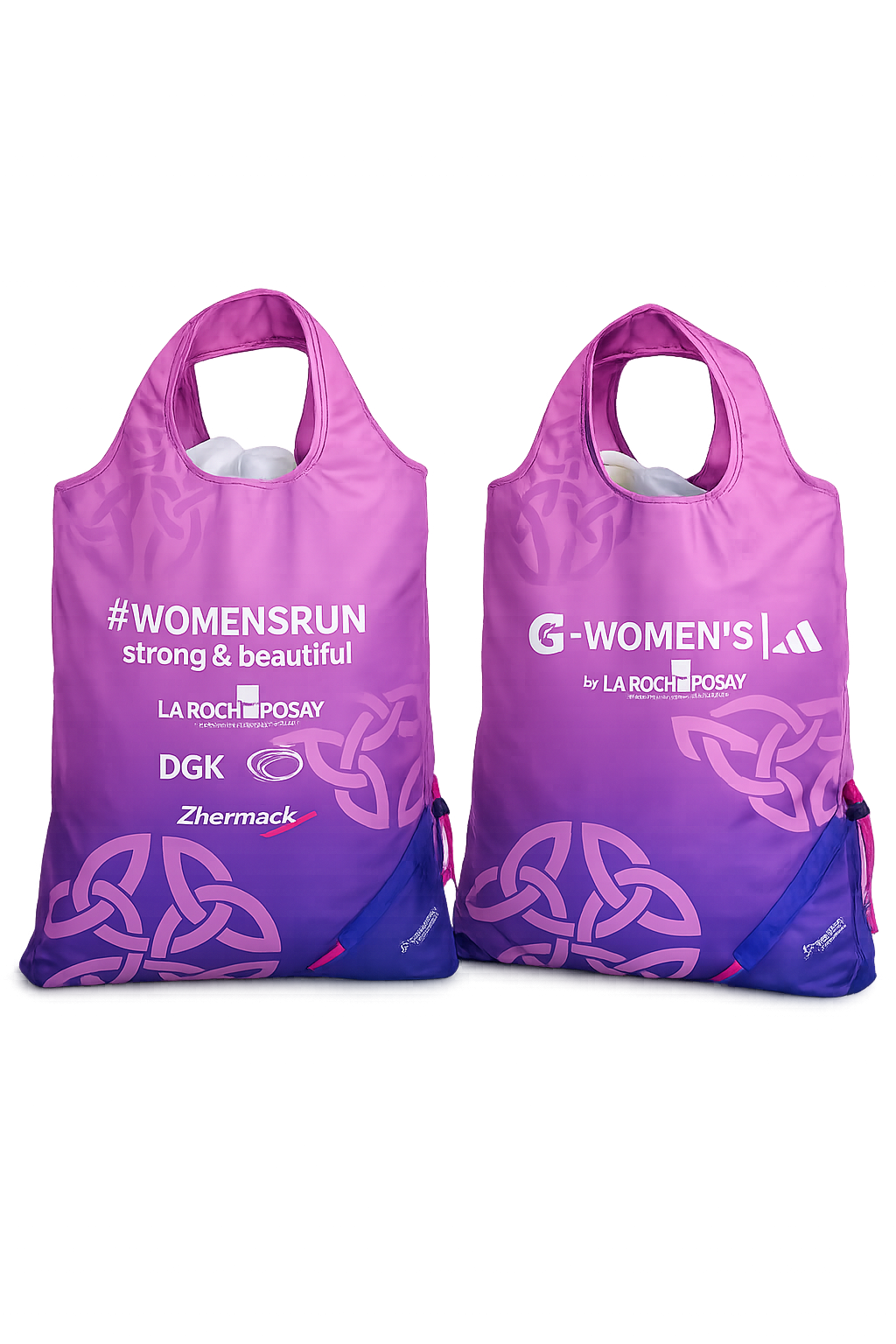 Custom Pink Drawstring Bag