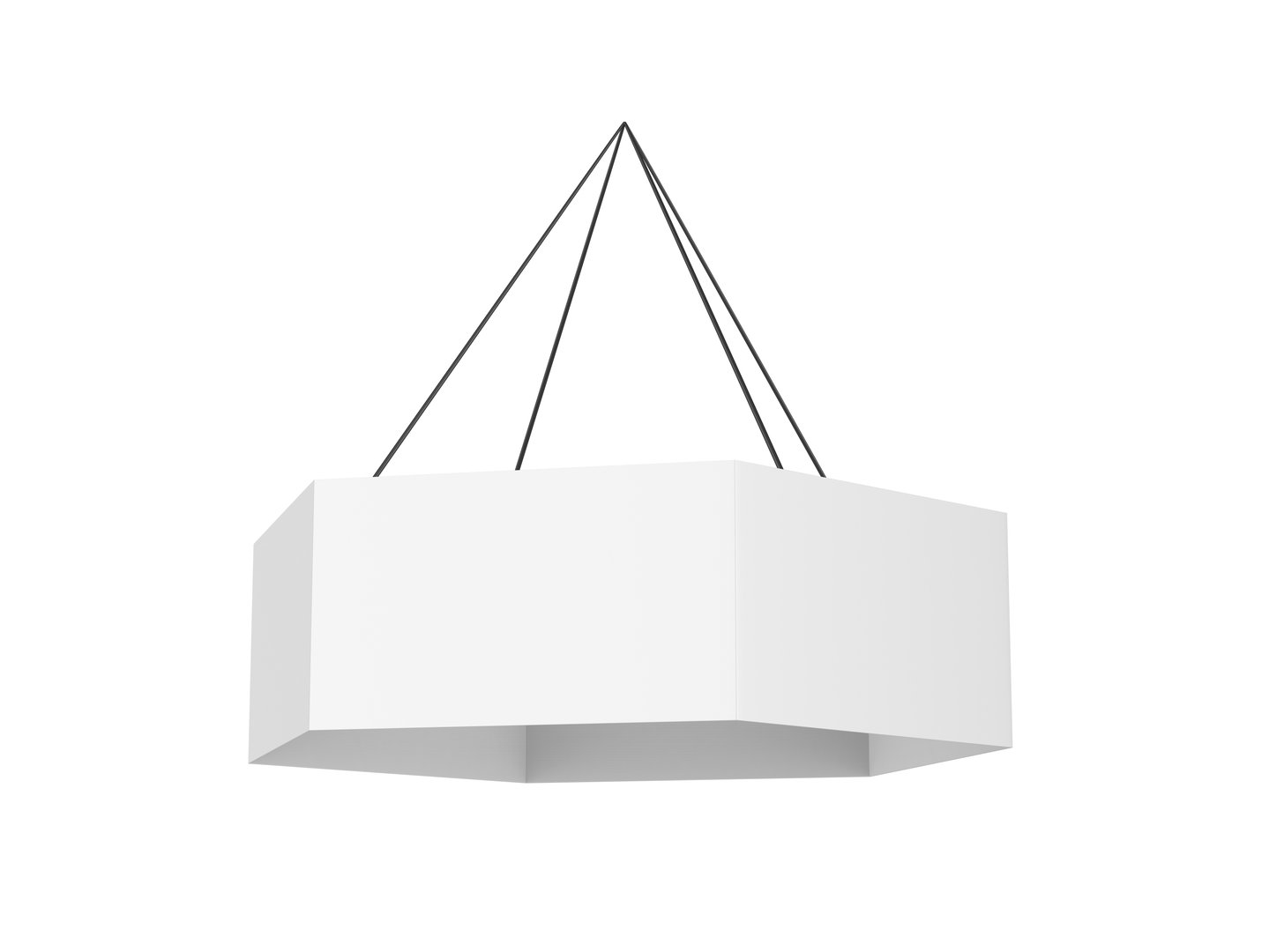 Blank Template Trade Show Hanging Customizable Advertising Banner. 3d illustration.
