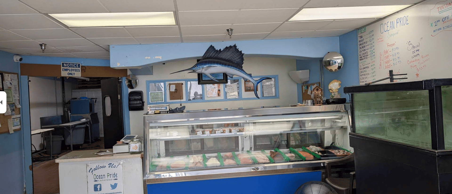 Ocean Pride Seafood storefront exterior