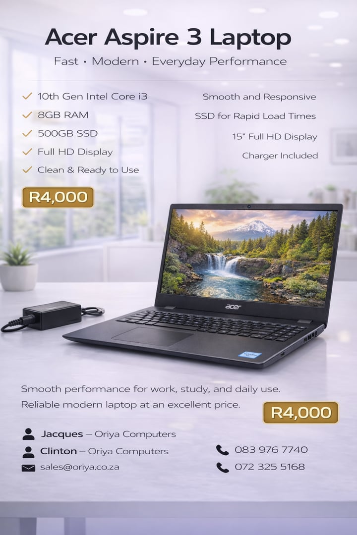 Acer Aspire 3 i3 10th Gen Laptop