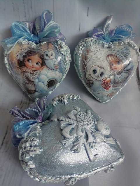 Komplet serduszek 3 szt