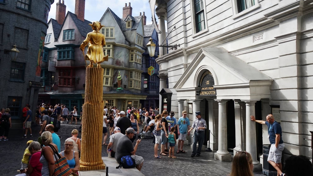 Harry Potter Escape from Gringotts ride