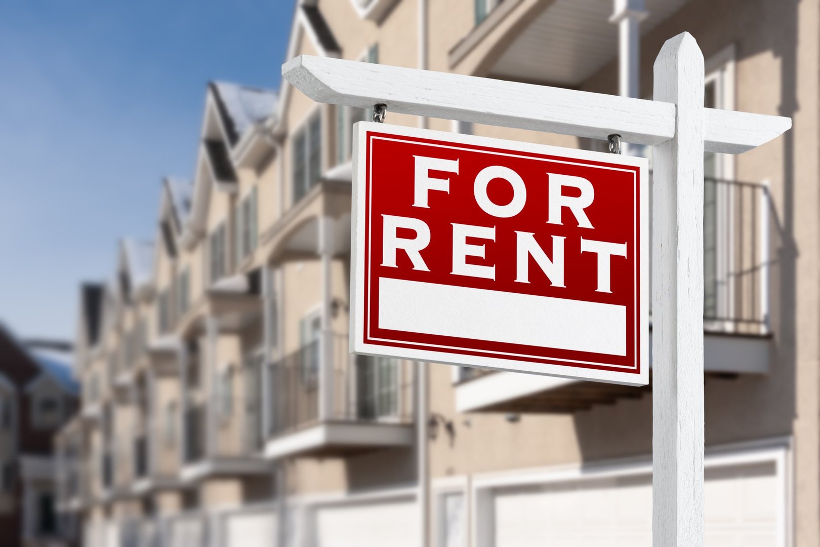 For rent sign - rental pricing