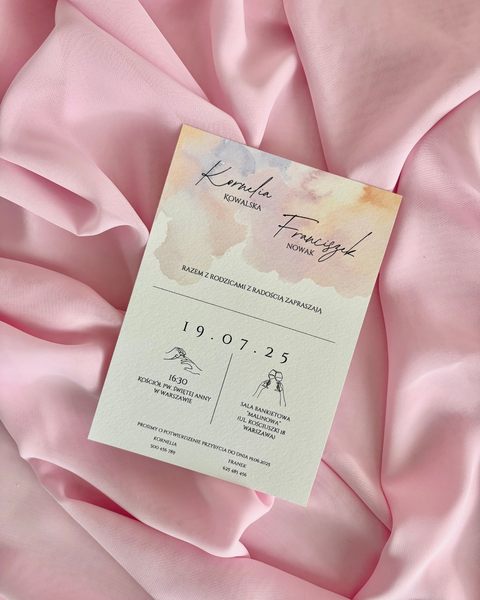 Zaproszenie pastelowe 2