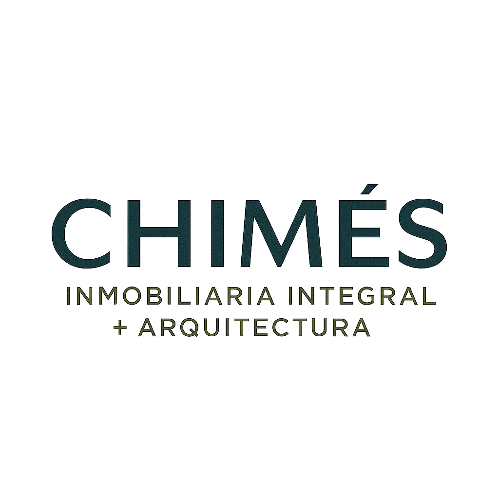 Logo of Chimes Inmobiliaria Integral and Arquitectura, featuring stylized text on a dark background.
