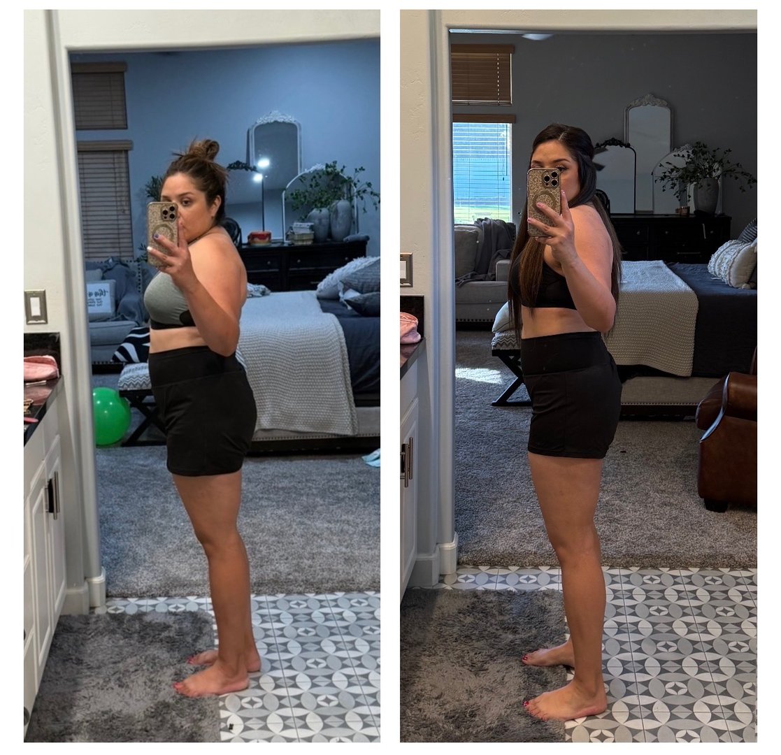 Before and after transformation