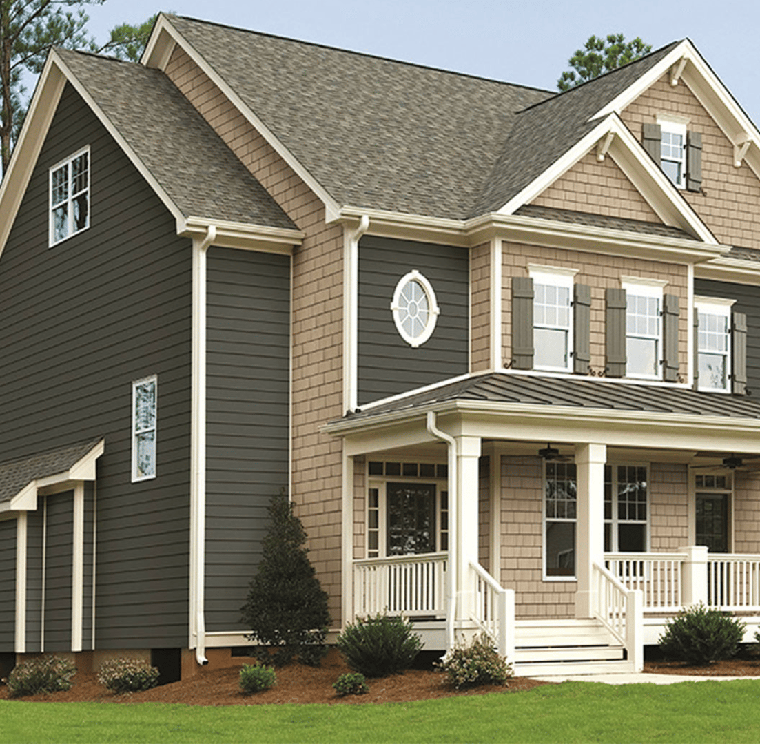 Siding installation photo