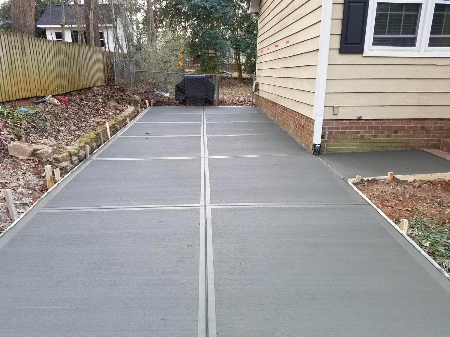 Professional concrete work completed by BusbysLand
