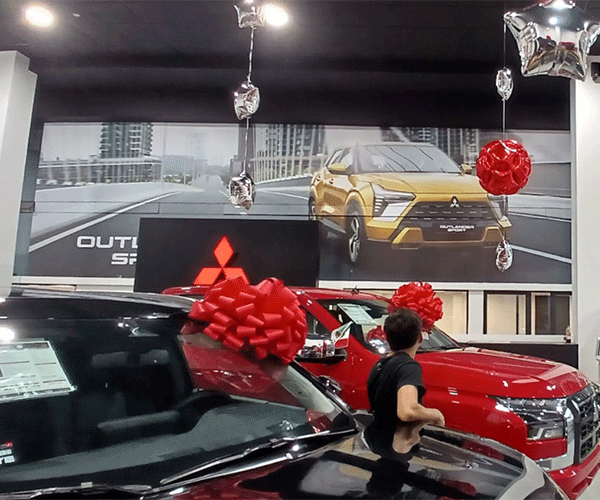 Impresión de vinil con respaldo gris