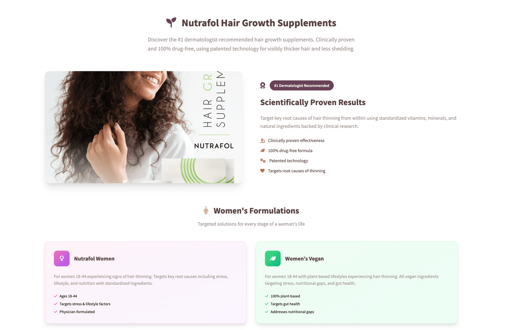 Aesthetic Health Spa Website - About Section