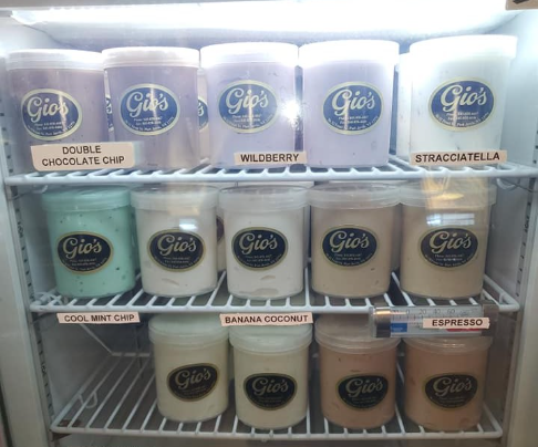 Delectable gelato display