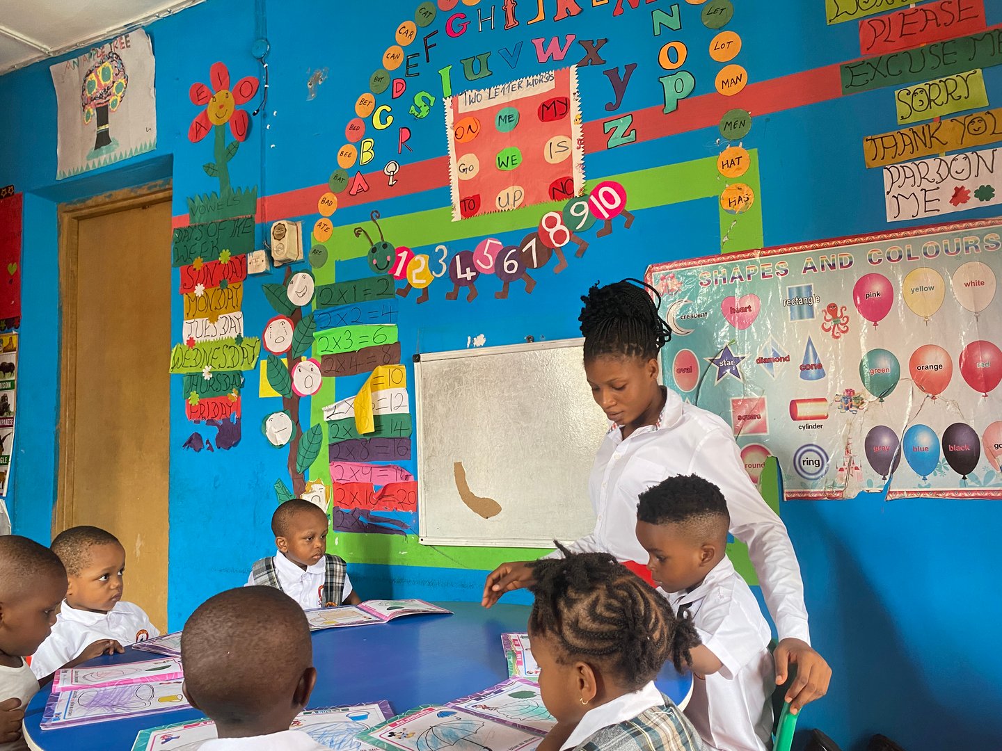 Whitestone Montessori School students in classroom
