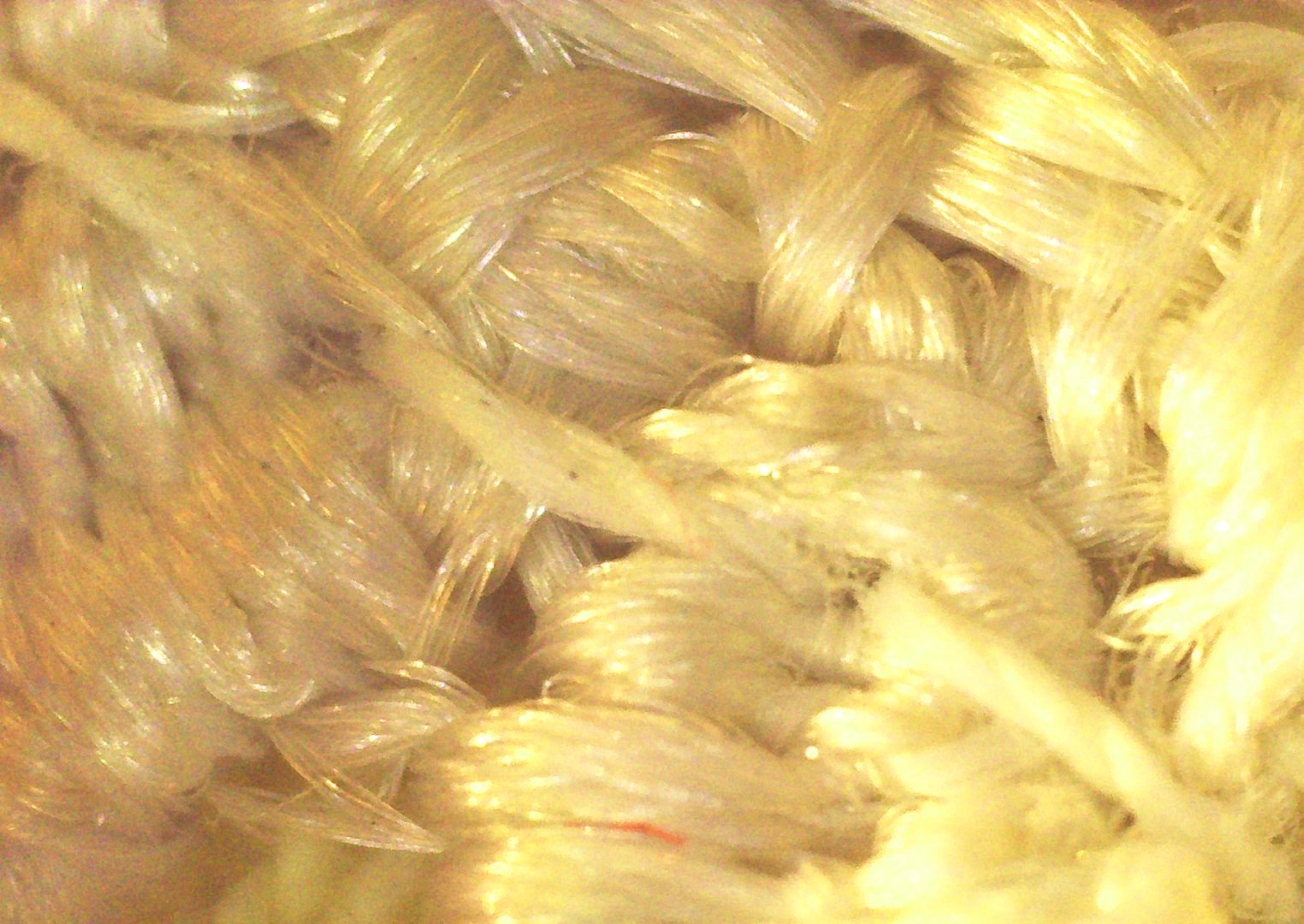 Yarn, knitting in detail. Image under the microscope, micro photography. Science, study and education. Multiple zoom, close-up. Scientific photography new