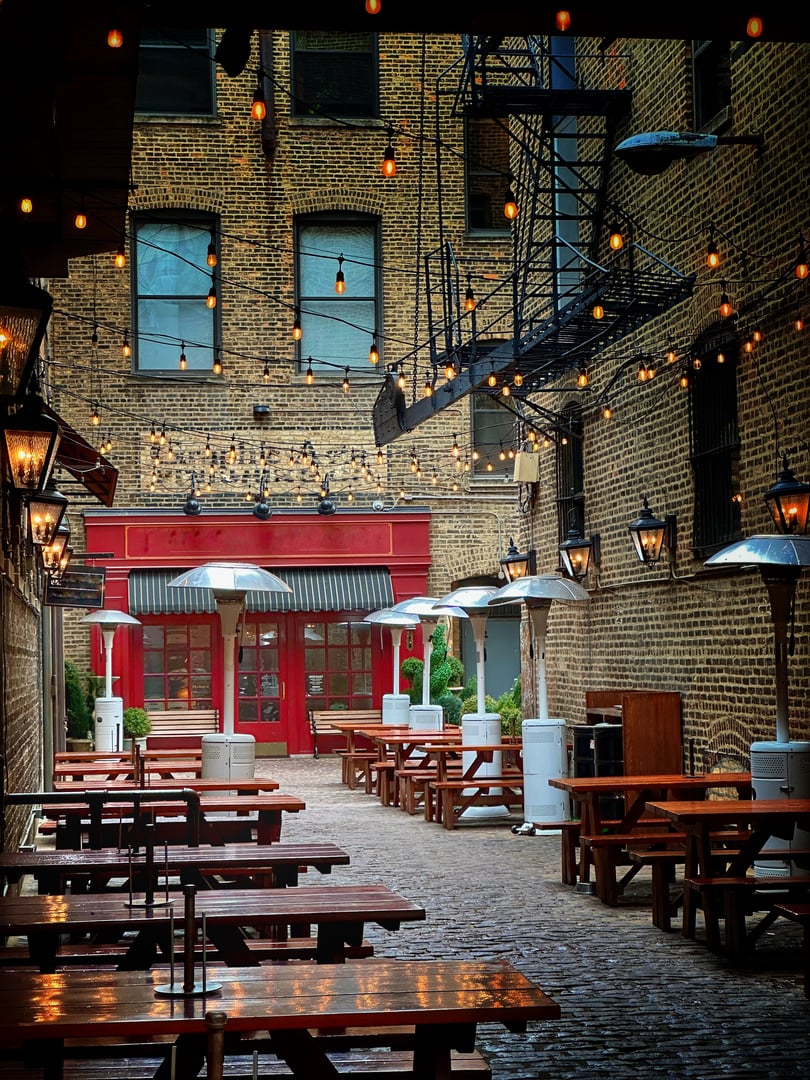 Callejón con encanto en la zona oeste de Chicago