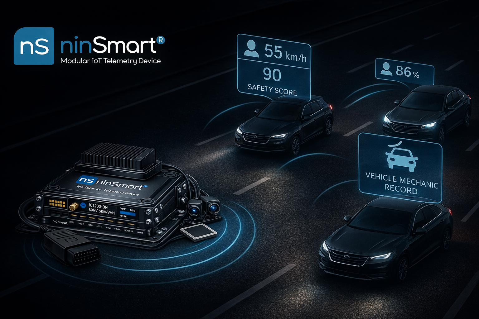 intelligent vehicle cockpit and wireless communication network concept