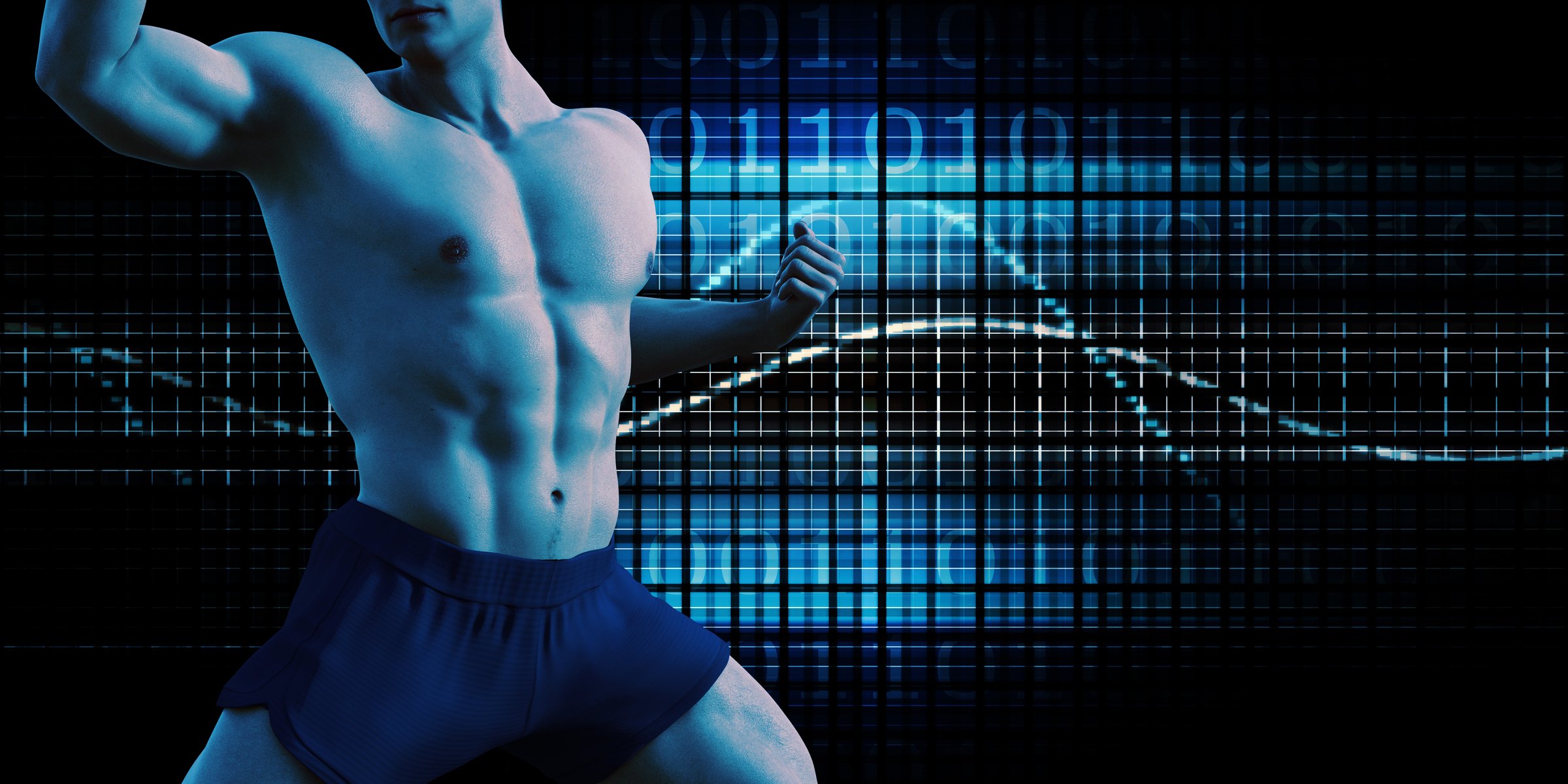 Virtual Fitness Trainer with Immersive Workout Technology Concept