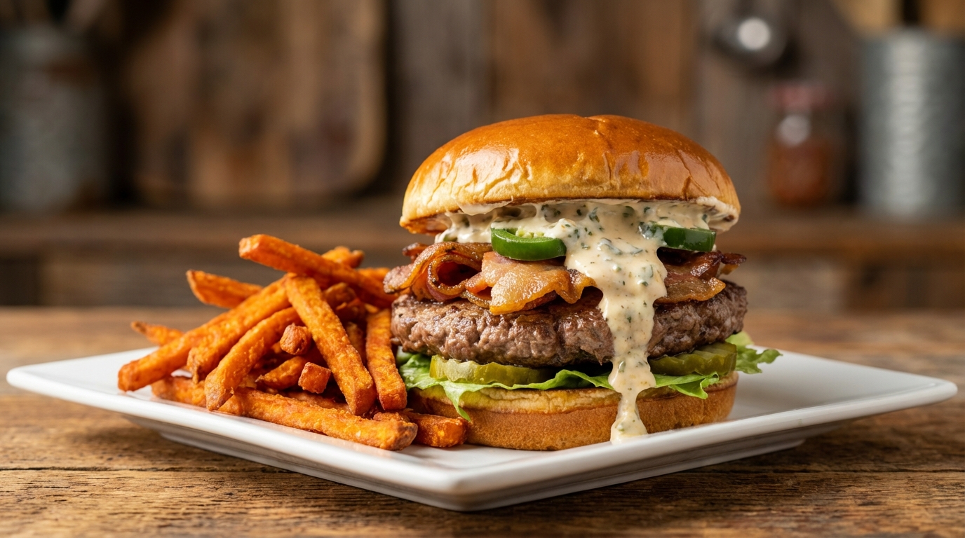 Jalapeno Popper Burger