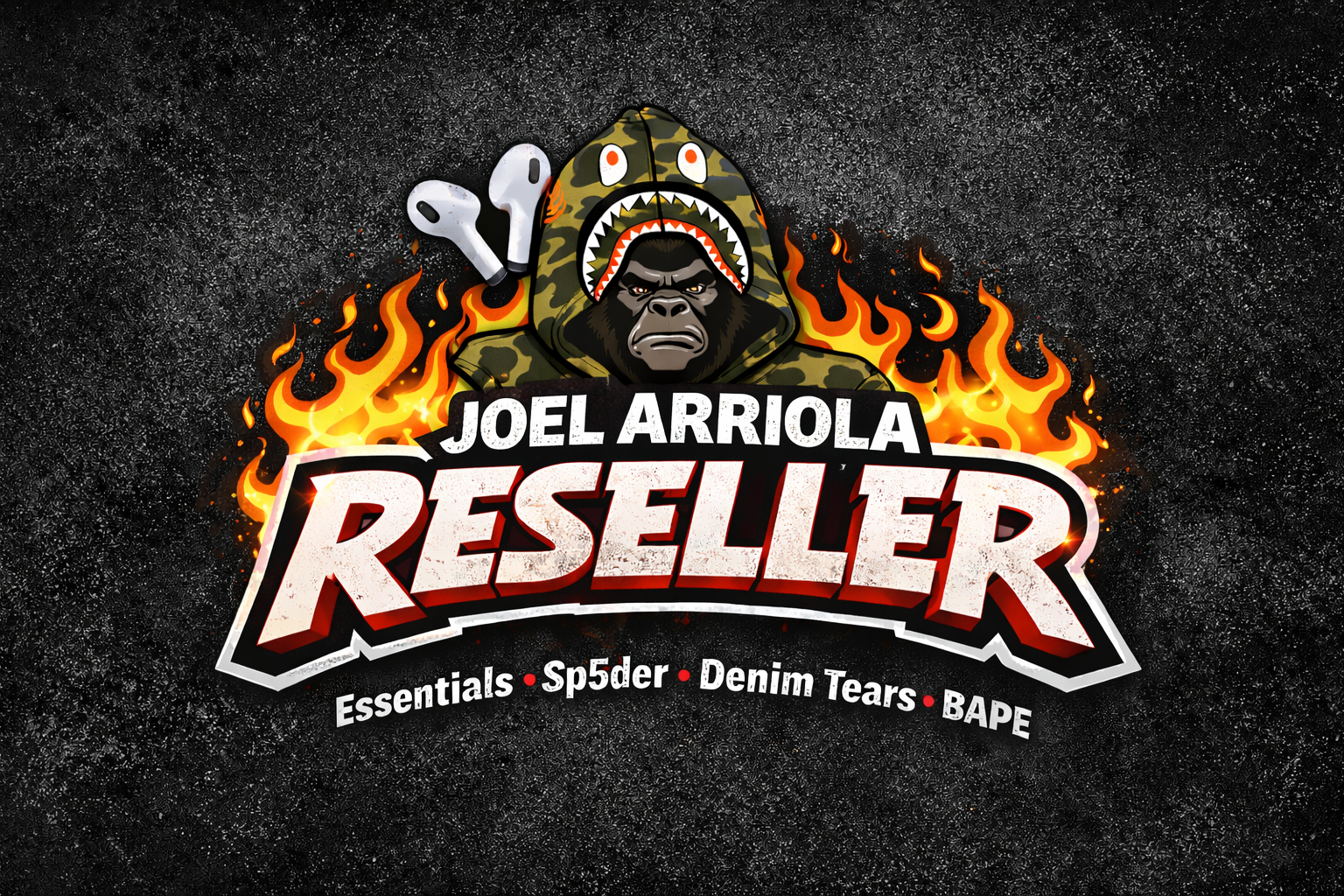 Streetwear clothing display