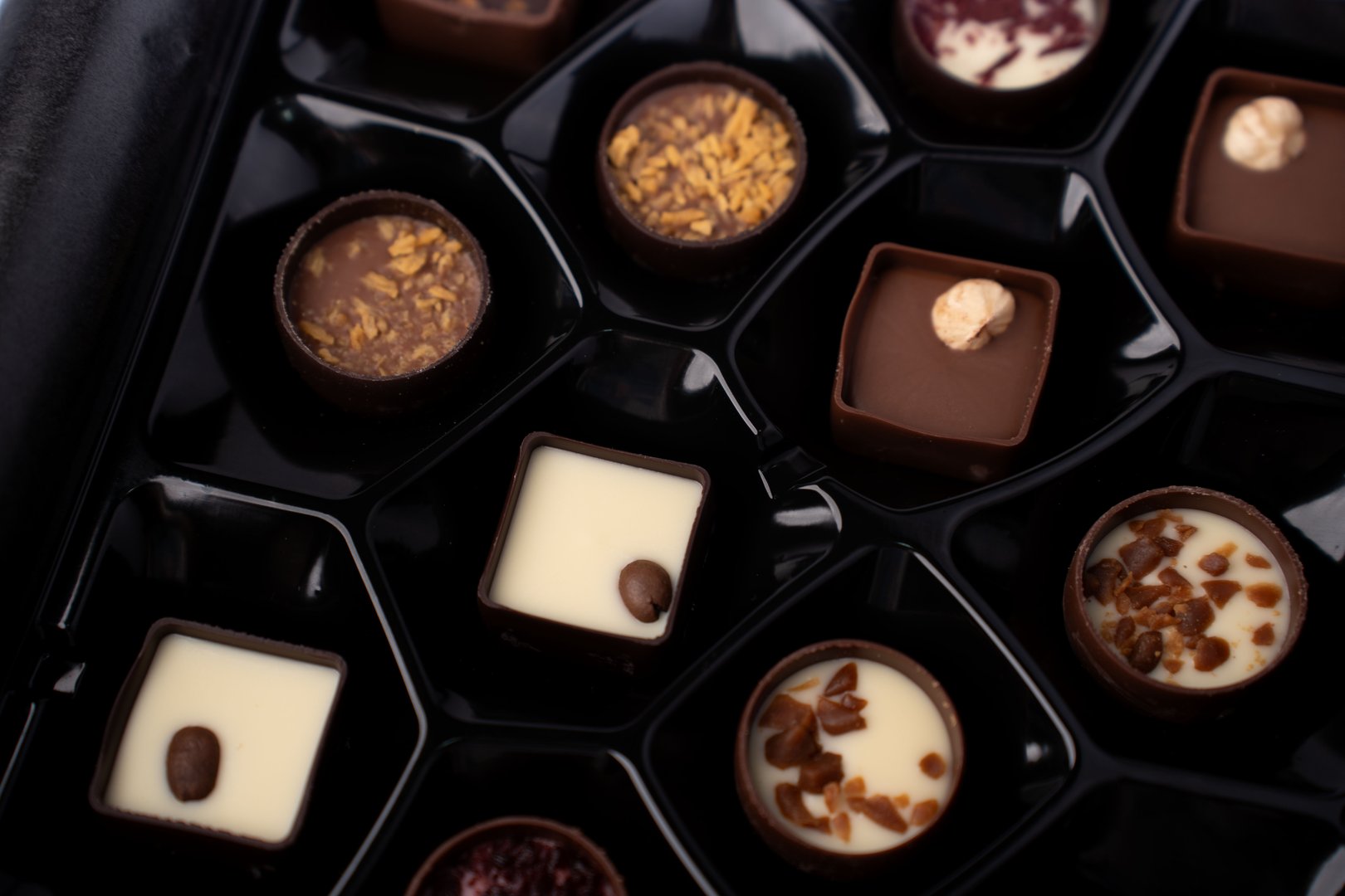 assorted gourmet chocolates