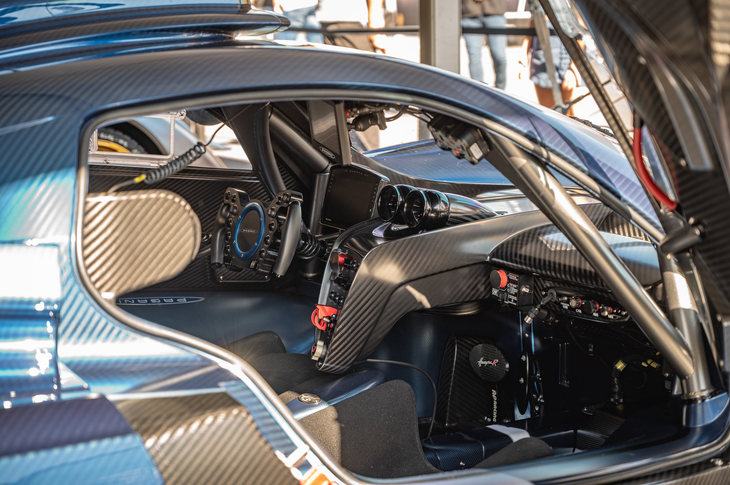 Montmelo, Spain – October 20, 2023: The interior of the cockpit of a GT1 racing competition car