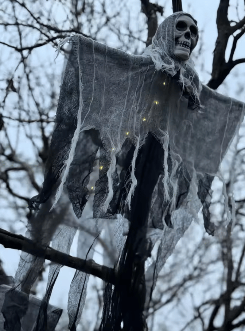 Halloween Skeleton Ghost Decoration With Led Lights