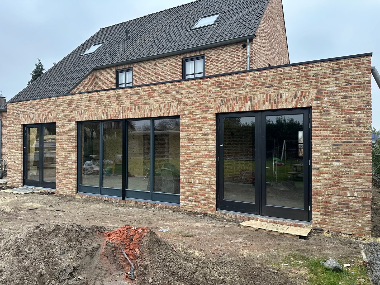 Metselwerk aanbouw uitbouw