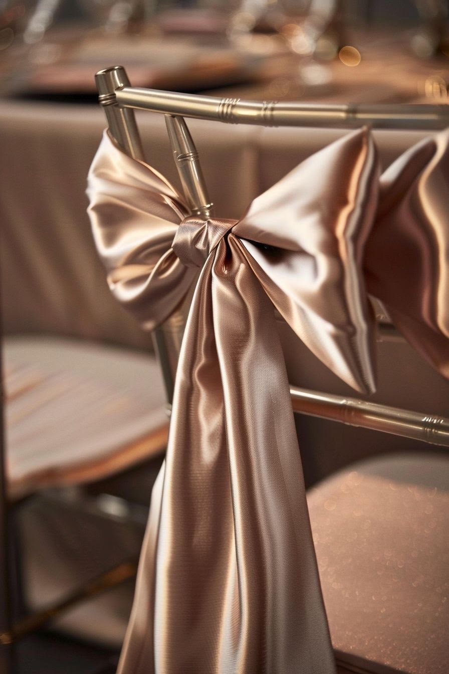 Premium chair covers with luxury details