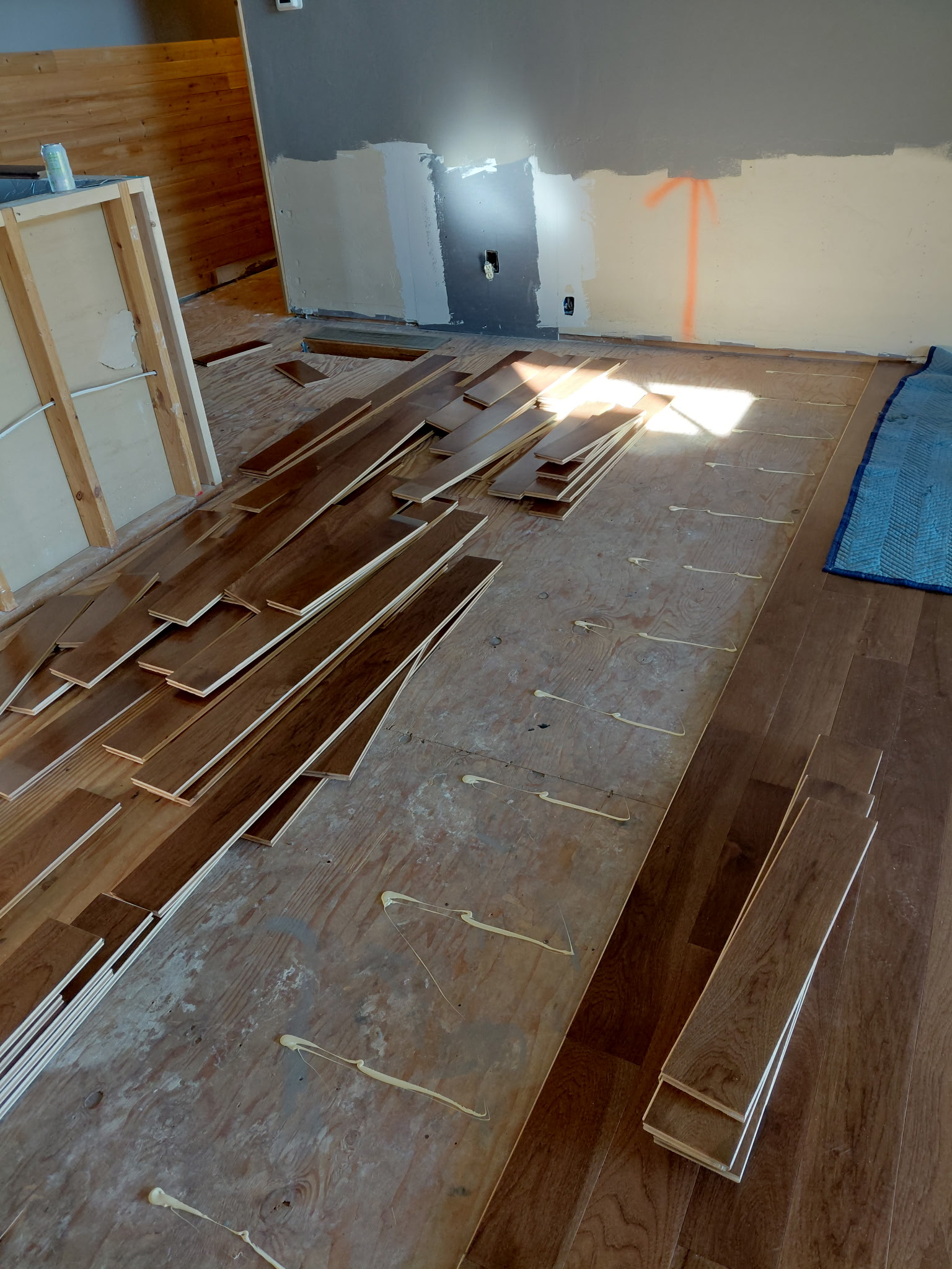 Professional hardwood flooring installation by Banker Flooring Solutions