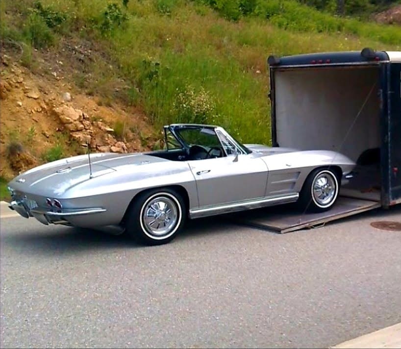 Vintage automobile shipping